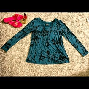 Nomadic Traders Dark Green Black Spatter Shirt